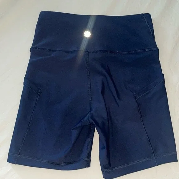 Athleta 2025 spandex shorts pockets blue - xxs - Picture 4 of 6